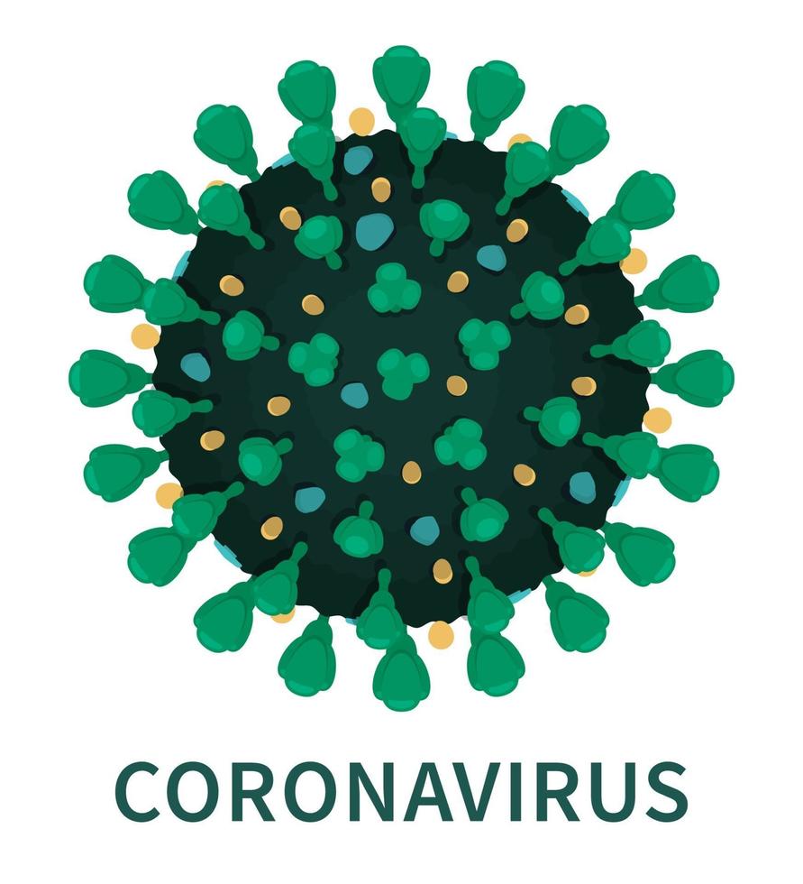 estrutura externa de close up do coronavírus covid19 vetor
