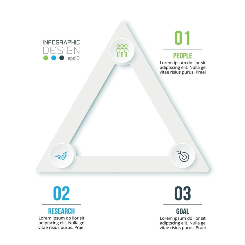 modelo de infográfico de conceito de negócio com diagrama. vetor