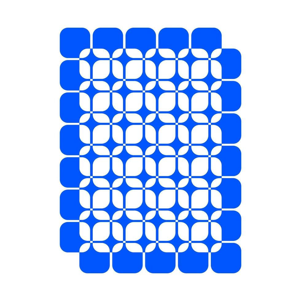 abstrato azul curvado quadrado esteira vetor