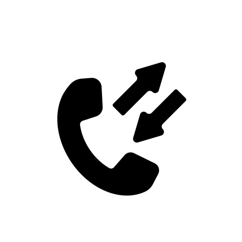 ligue de volta ícone célula telefone ligar vetor símbolo