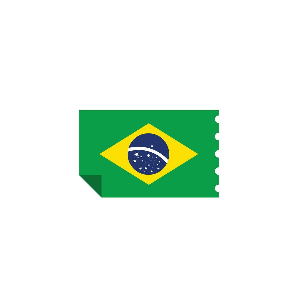 ícone da bandeira do brasil vetor