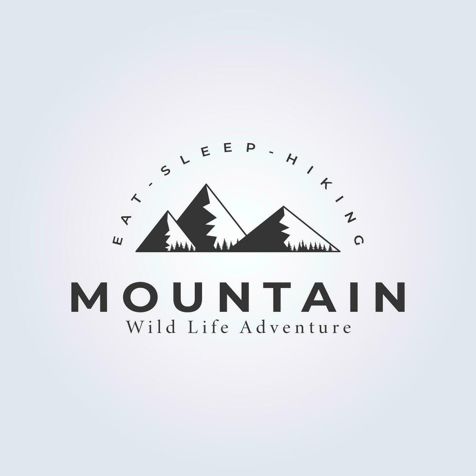 isolado montanhas logotipo vetor ilustração Projeto