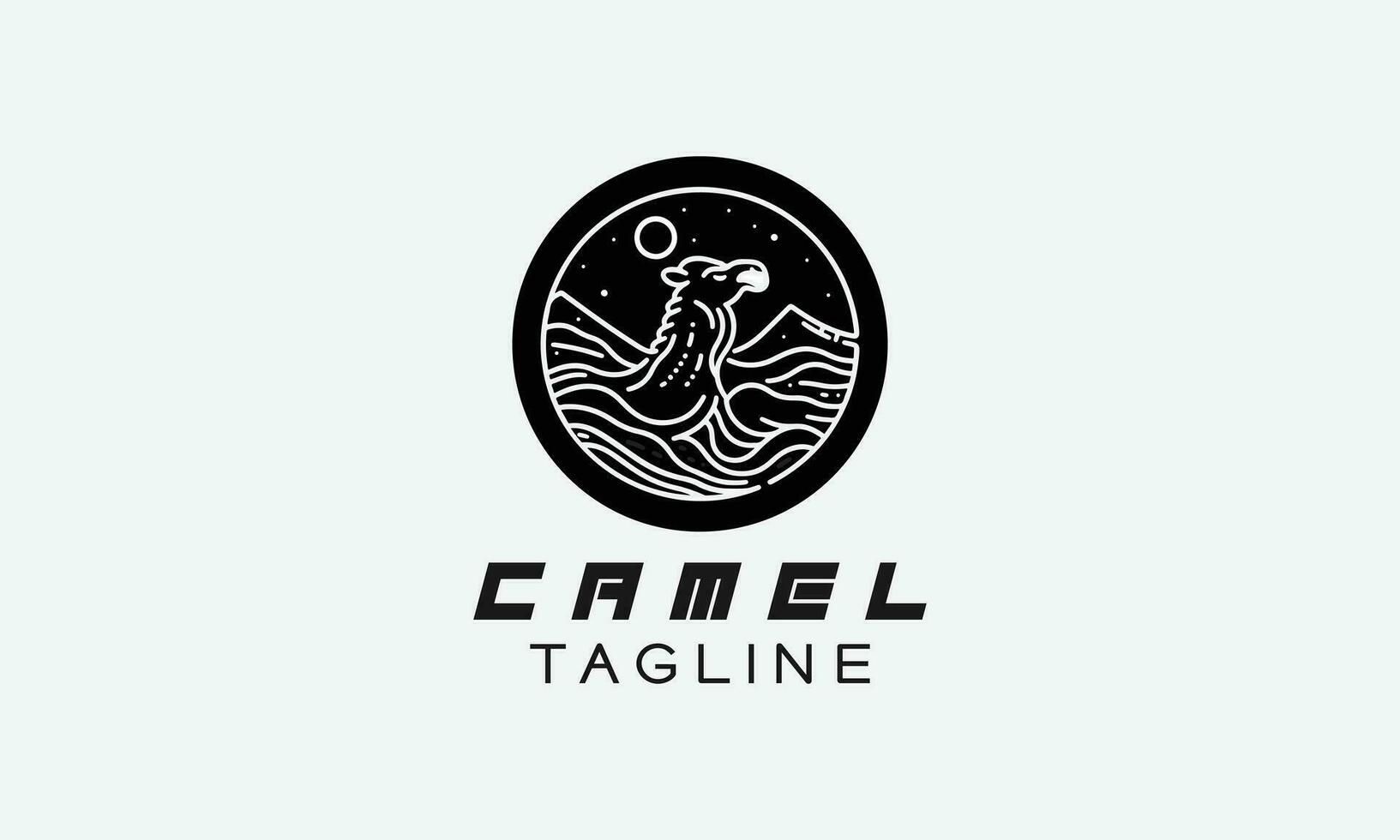 camelo vetor logotipo ícone minimalista Projeto