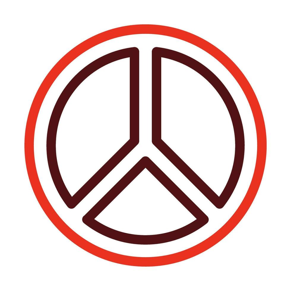 Paz vetor Grosso linha dois cor ícones para pessoal e comercial usar.