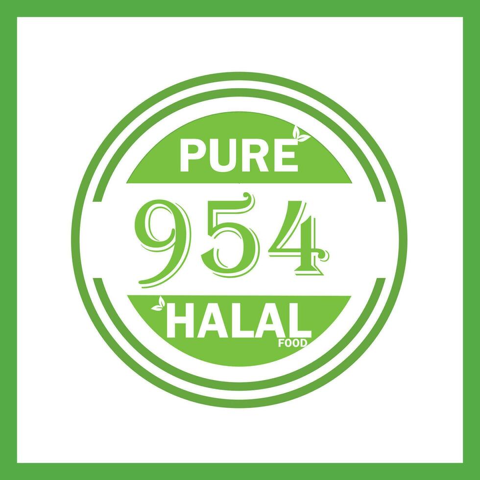 Projeto com halal folha Projeto 954 vetor