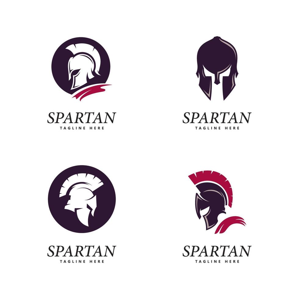 vetor logotipo espartano logotipo capacete espartano