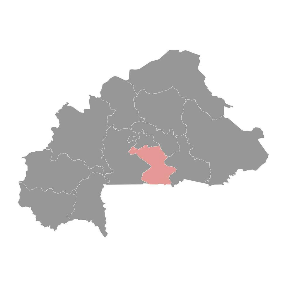 Centro espuma região mapa, administrativo divisão do burkina faso. vetor ilustração.