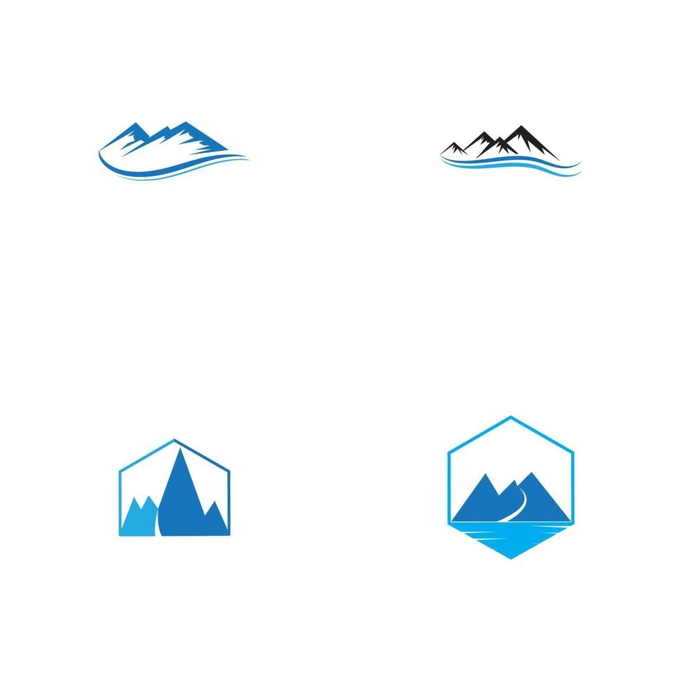 vetor de modelo de negócios de logotipo de montanha