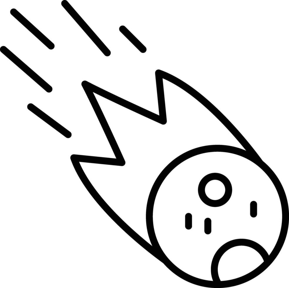 ícone de vetor de meteorito