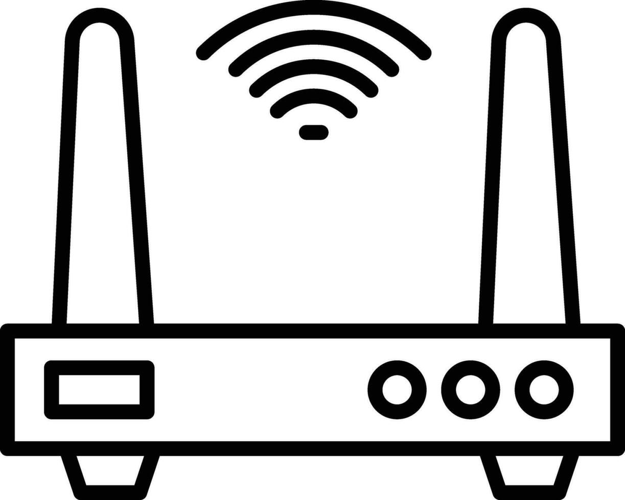 ícone de vetor de roteador wifi