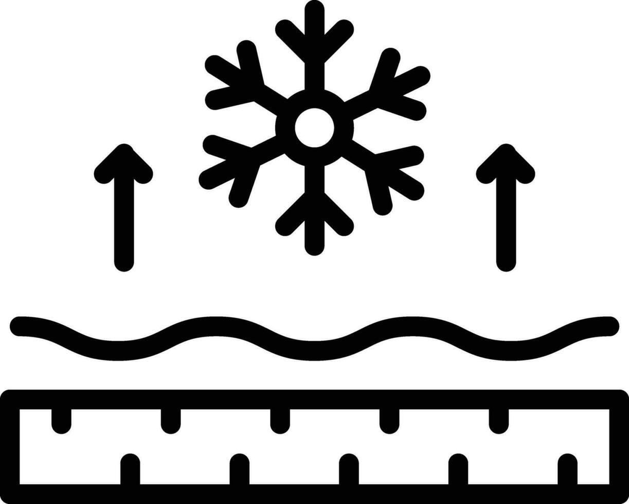 à prova de neve tecido vetor ícone