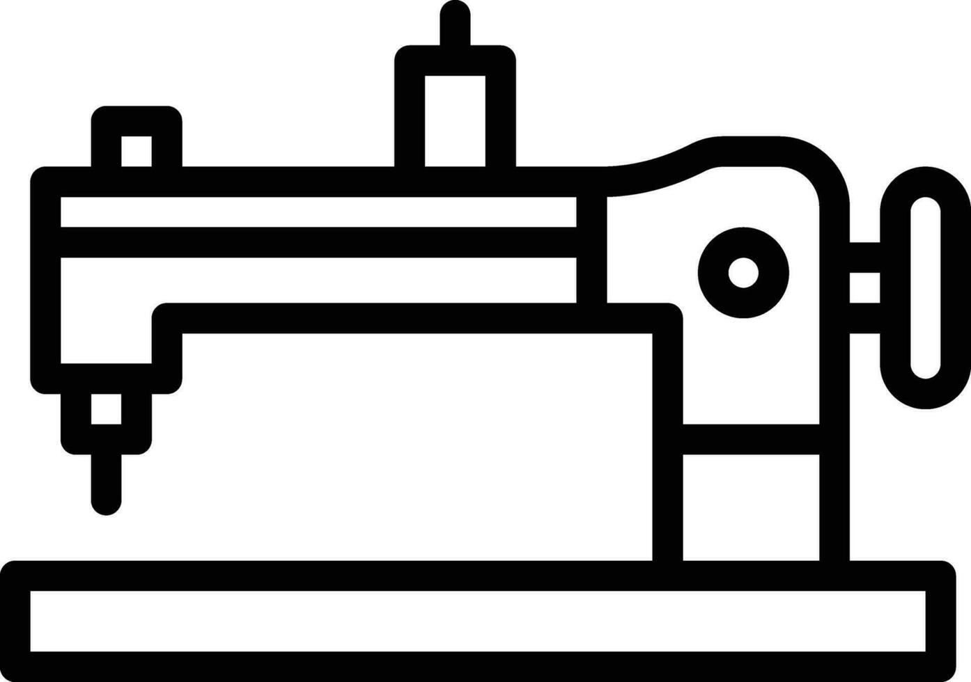 ícone de vetor de máquina de costura