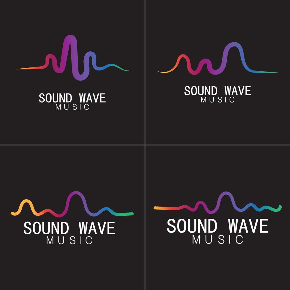 ilustração do vetor de ondas sonoras