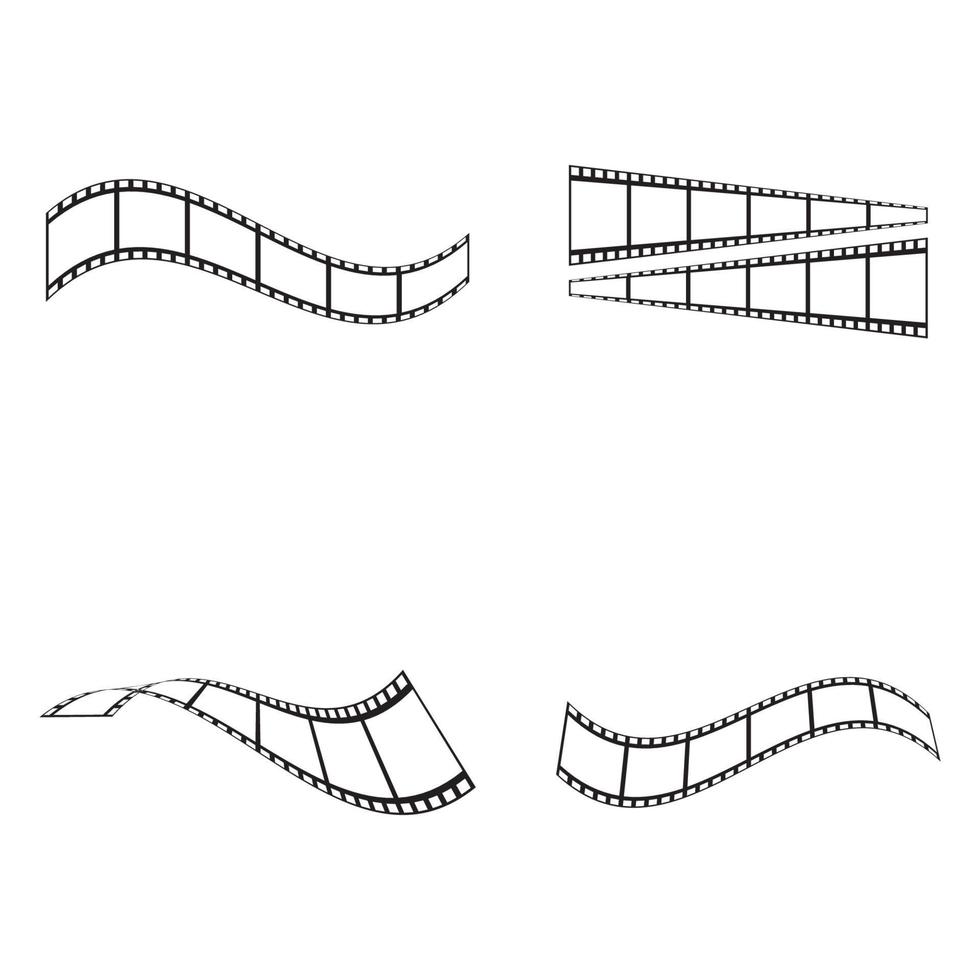 modelo de design de ilustração vetorial de ícone de filme abstrato vetor