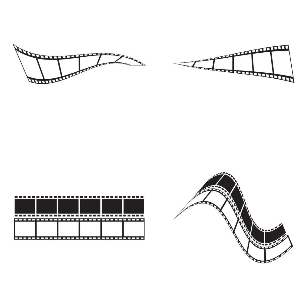 modelo de design de ilustração vetorial de ícone de filme abstrato vetor