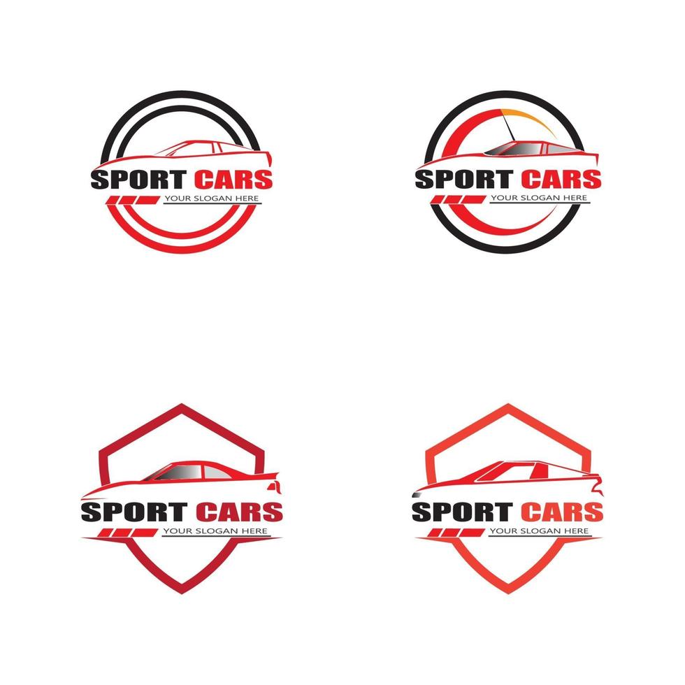 vetor de design de modelo de logotipo de carro esporte