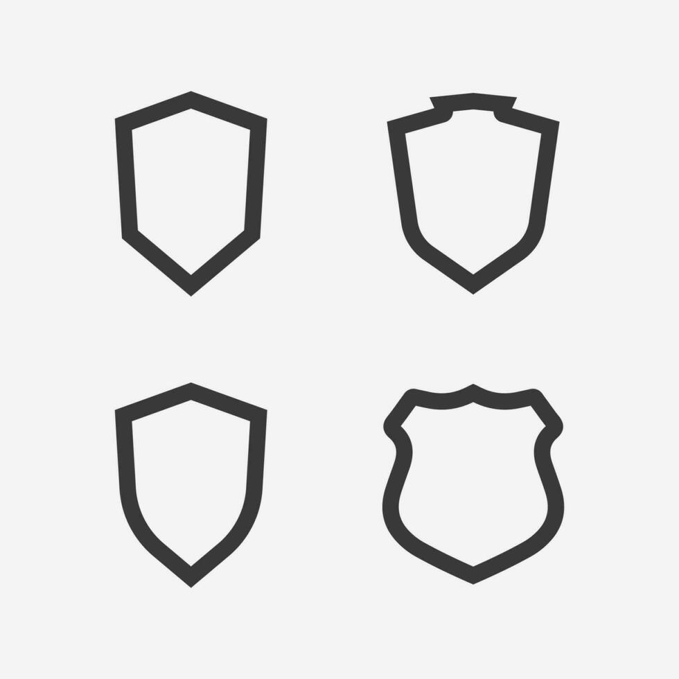 vetor de design de logotipo de escudo,modelo de logotipo de emblema de escudo,ícone-vetor de logotipo