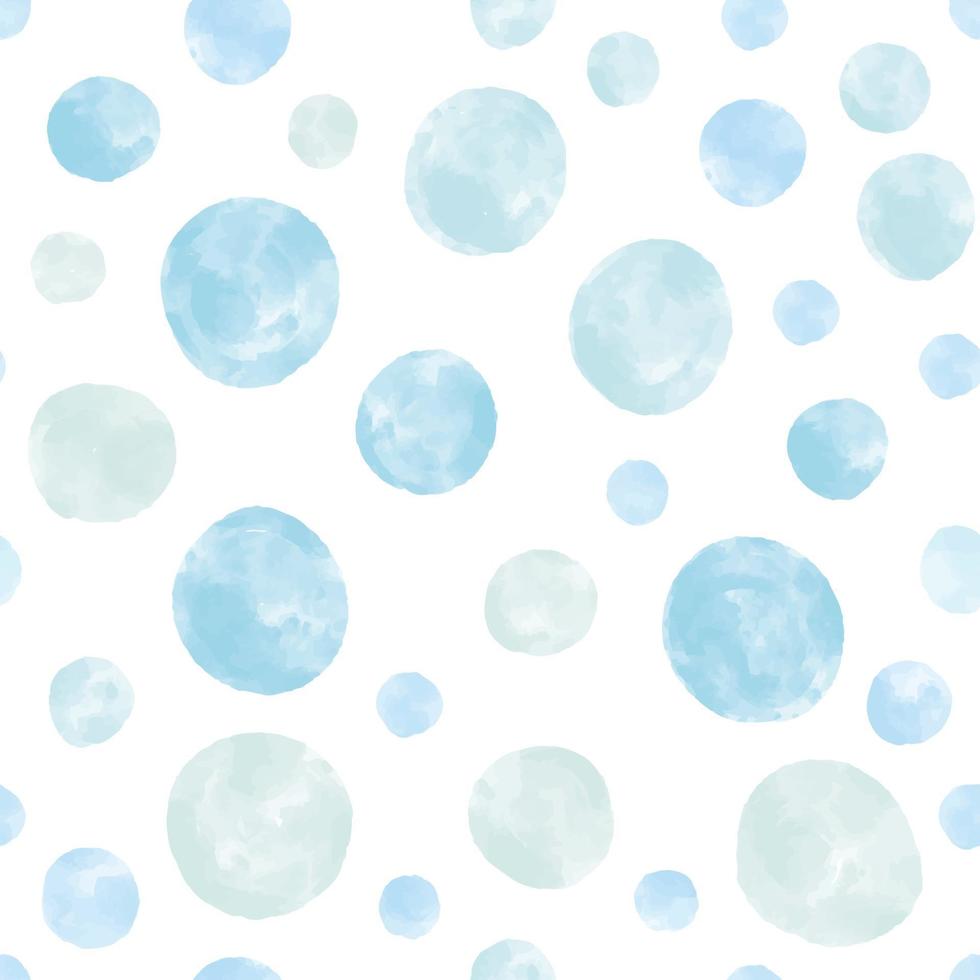 aquarela de pontos azuis texturizado padrão em fundo branco. vetor