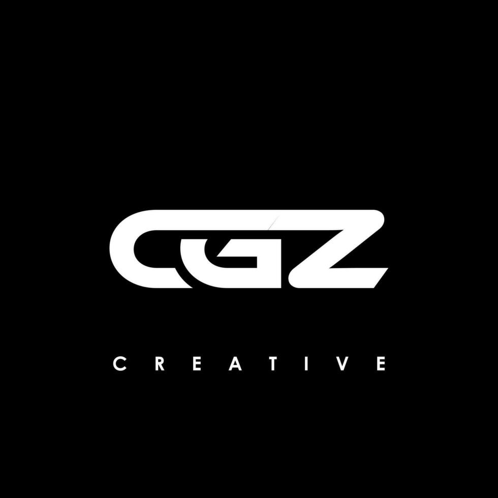 cgz carta inicial logotipo Projeto modelo vetor ilustração