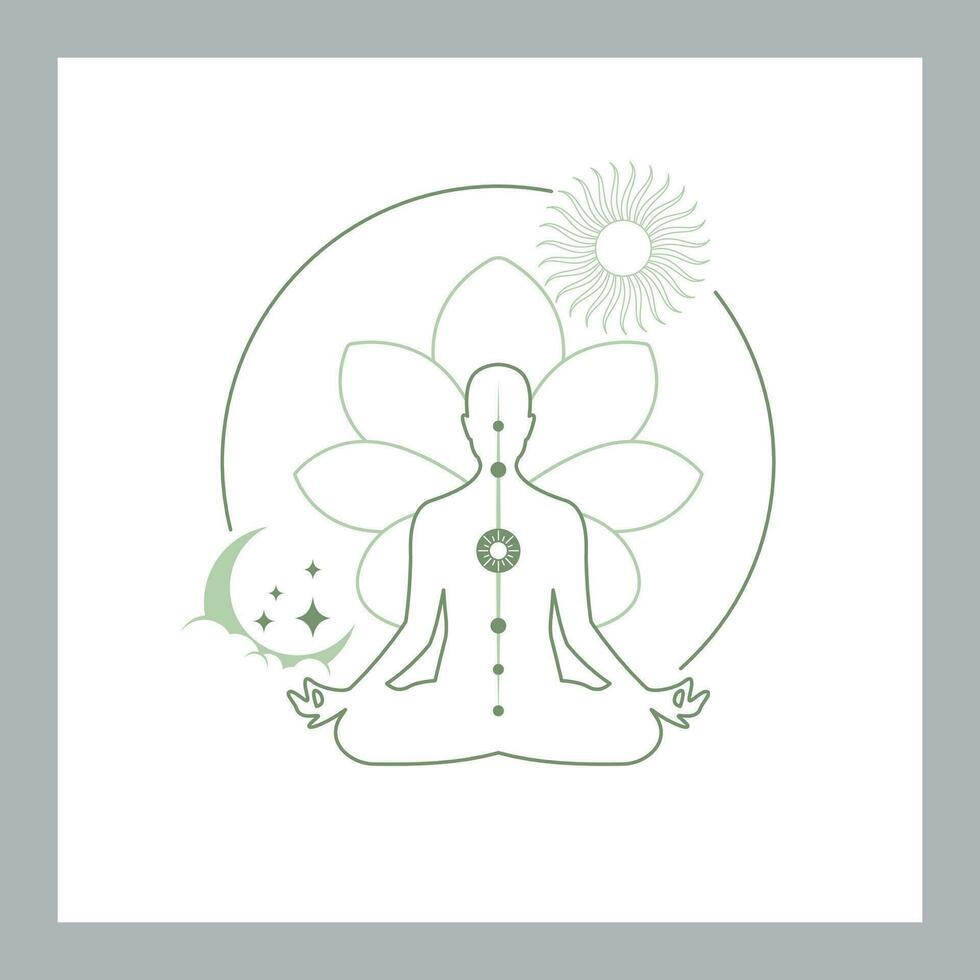 reiki ioga meditação imagem vetor