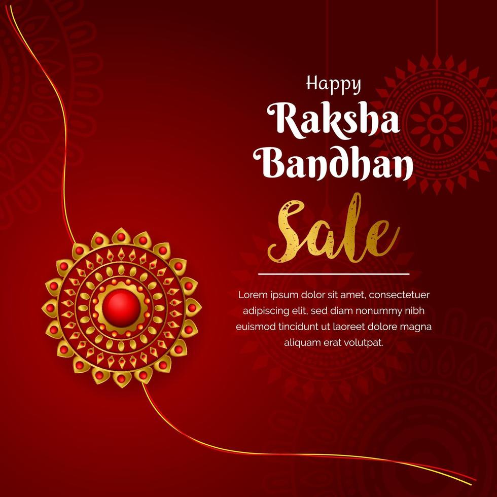 ilustração de golden rakhi vector raksha bandhan feliz