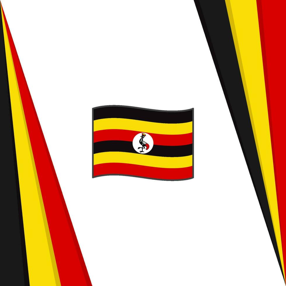 Uganda bandeira abstrato fundo Projeto modelo. Uganda independência dia bandeira social meios de comunicação publicar. Uganda bandeira vetor