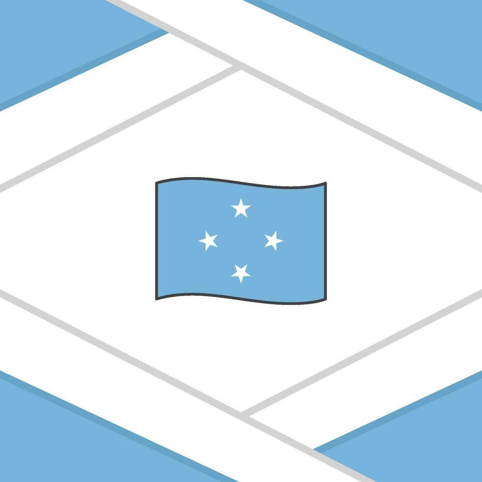 Micronésia bandeira abstrato fundo Projeto modelo. Micronésia independência dia bandeira social meios de comunicação publicar. Micronésia modelo vetor