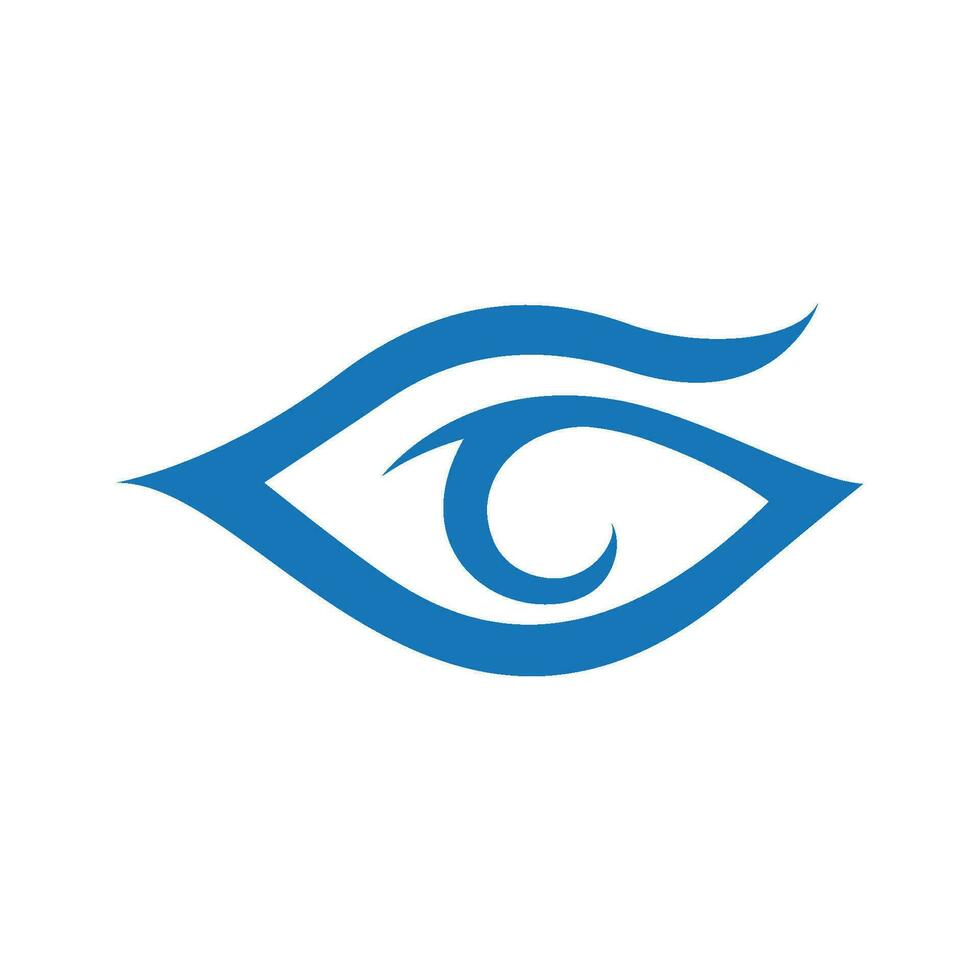 design de logotipo de vetor para cuidados com os olhos