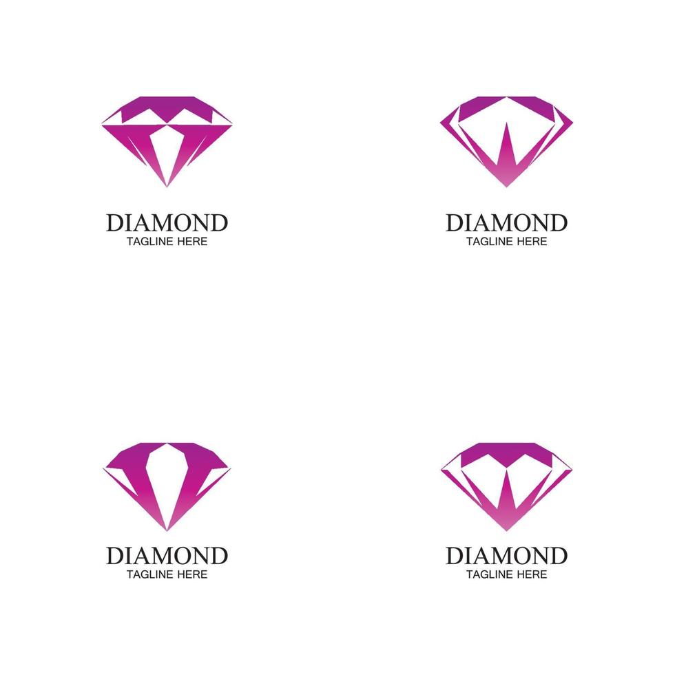modelo de logotipo de diamante vetor