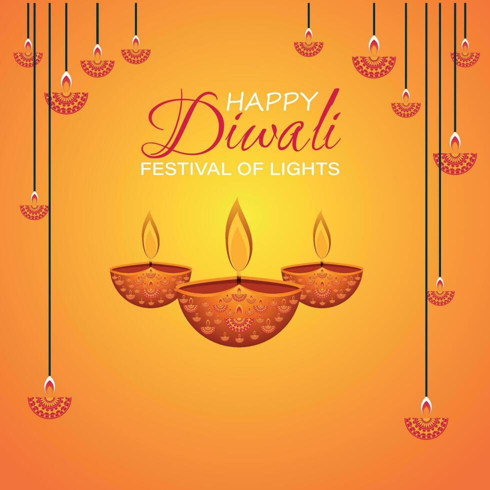 feliz Diwali, festival do luzes, papel gráfico do indiano rangoli, dourado luzes, colorida decorativo fundo, azul magenta fundo vetor