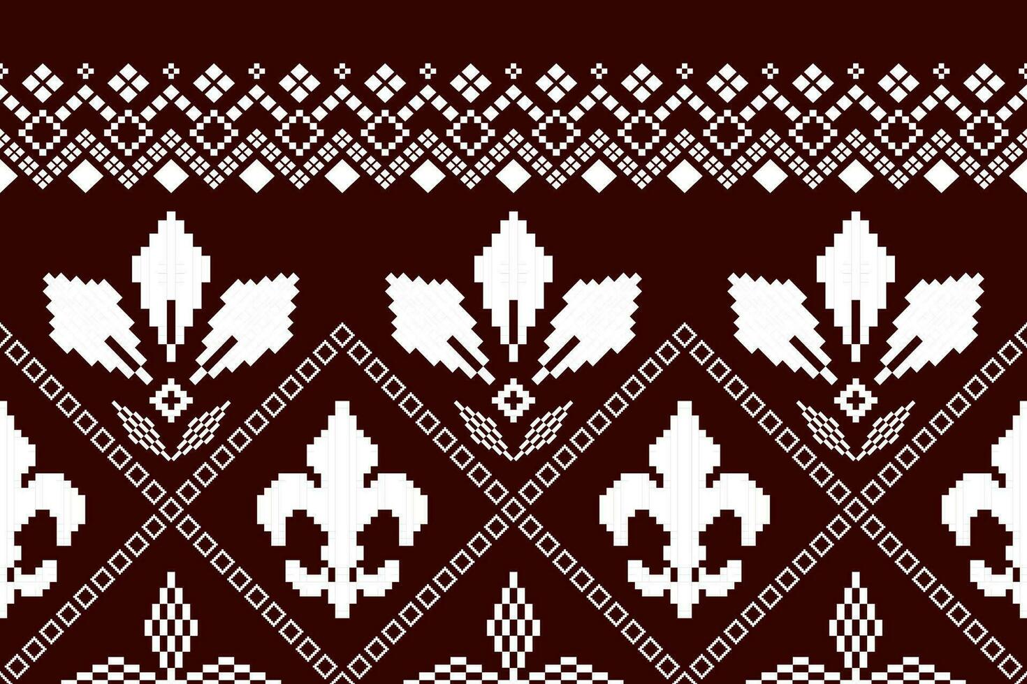 vermelho tradicional étnico padronizar paisley flor ikat fundo abstrato asteca africano indonésio indiano desatado padronizar para tecido impressão pano vestir tapete cortinas e sarongue vetor