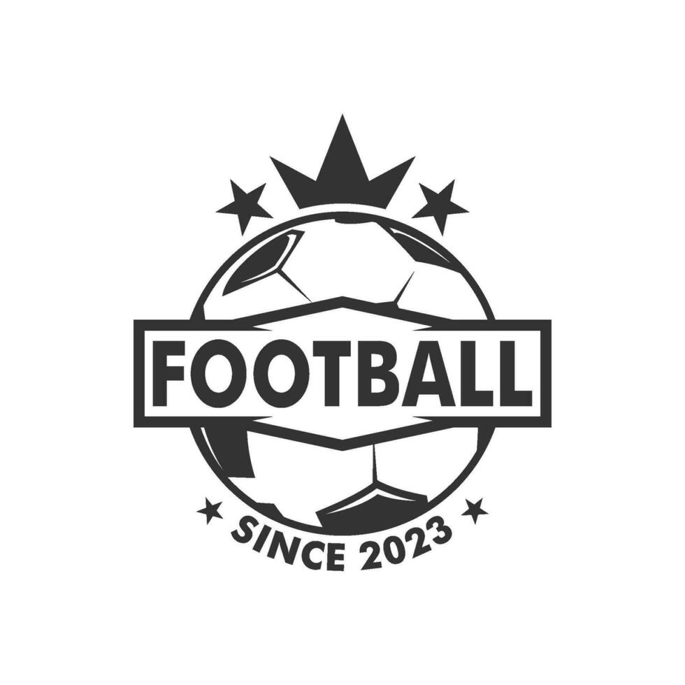 futebol futebol logotipo Projeto vetor ilustração, futebol logotipo ícone modelo