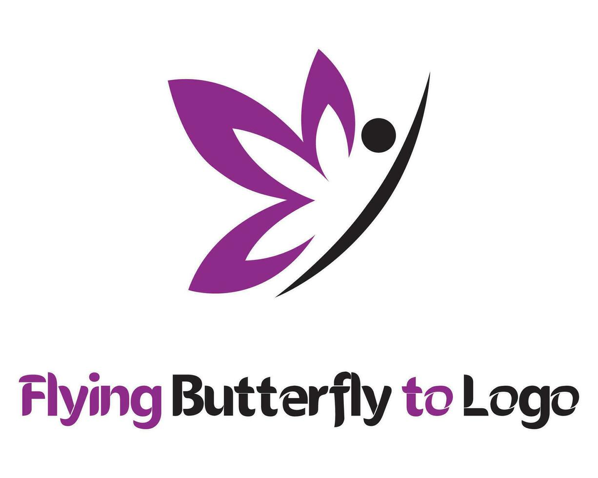 logotipo Projeto para borboleta vetor