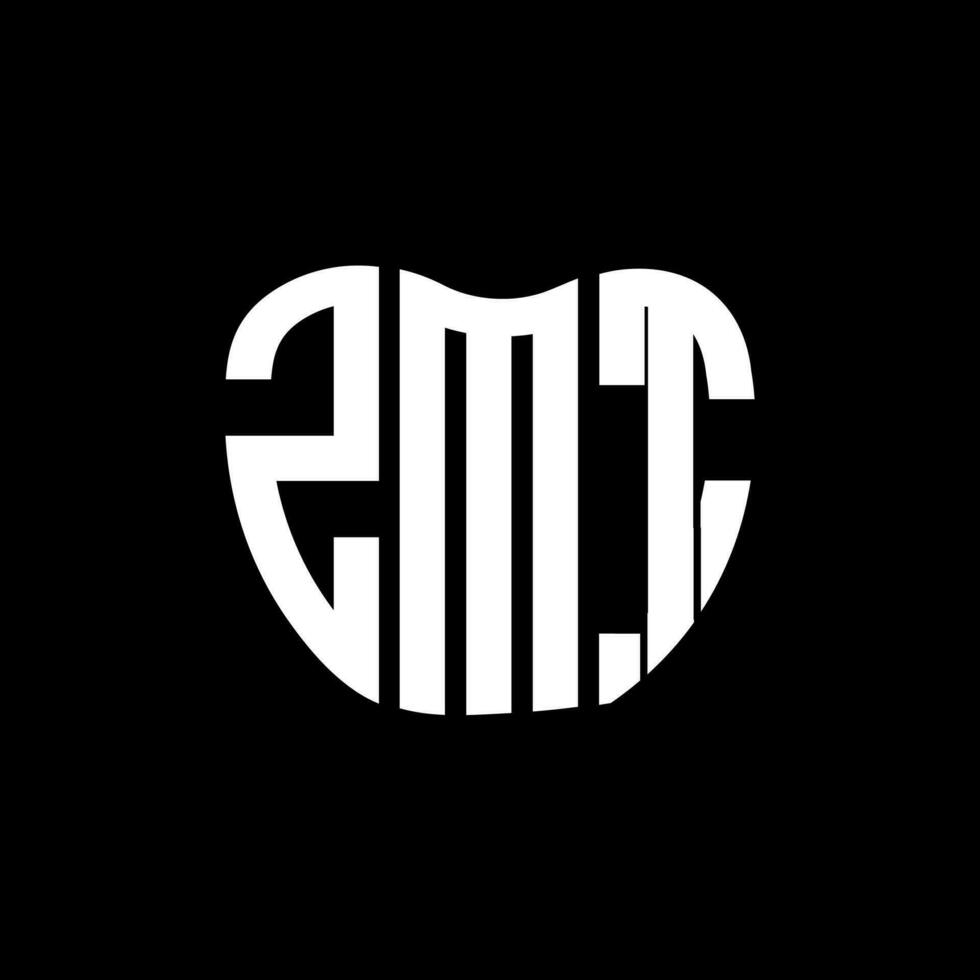 zmt carta logotipo criativo Projeto. zmt único Projeto. vetor