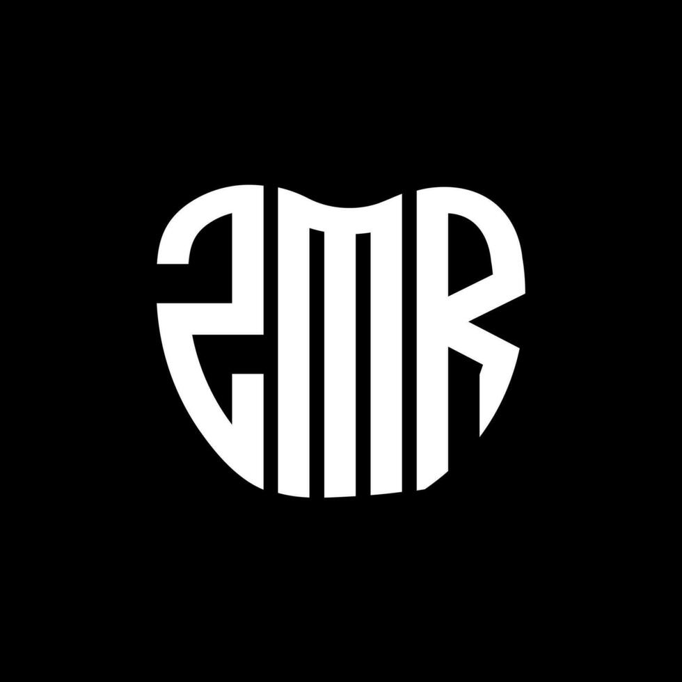 zmr carta logotipo criativo Projeto. zmr único Projeto. vetor