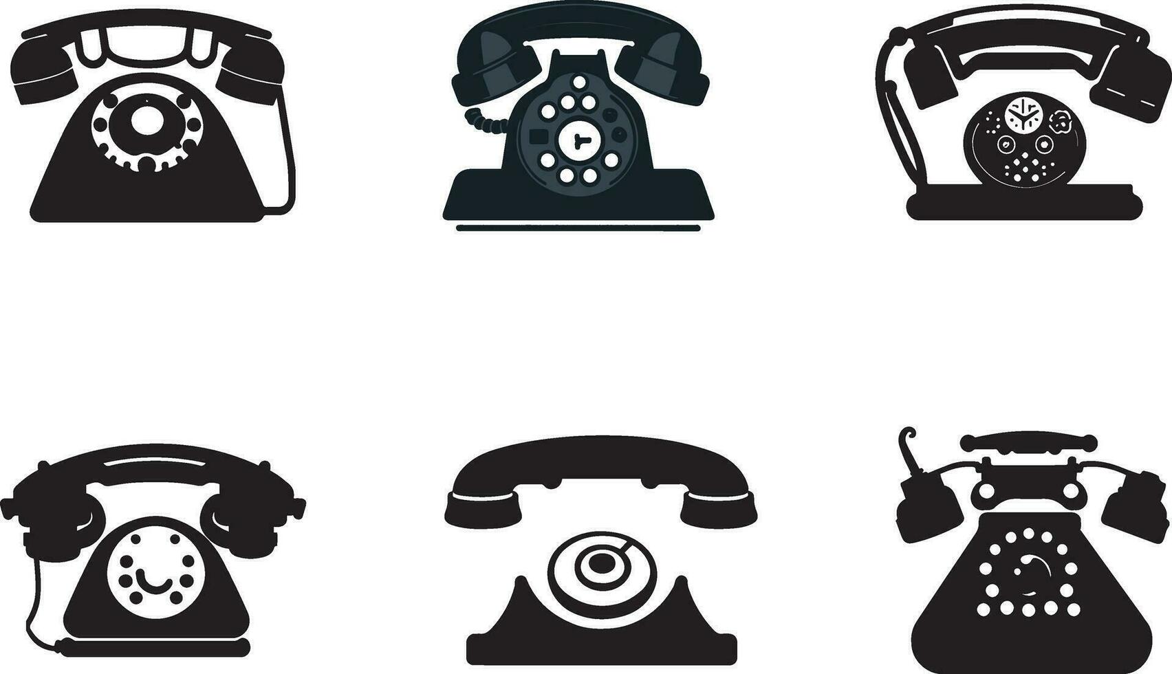 telefone ícone vetor na moda plano estilo. Telefone ícone símbolo isolado. vetor ilustração.