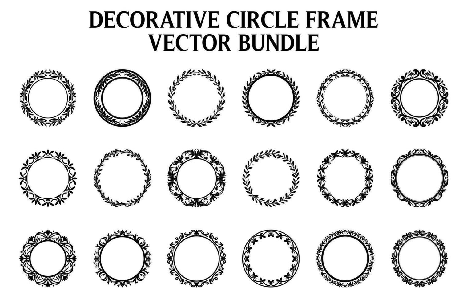 vintage decorativo ornamental círculo quadro, Armação vetor definir, volta vetor ornamental quadro, Armação e filigrana floral enfeites