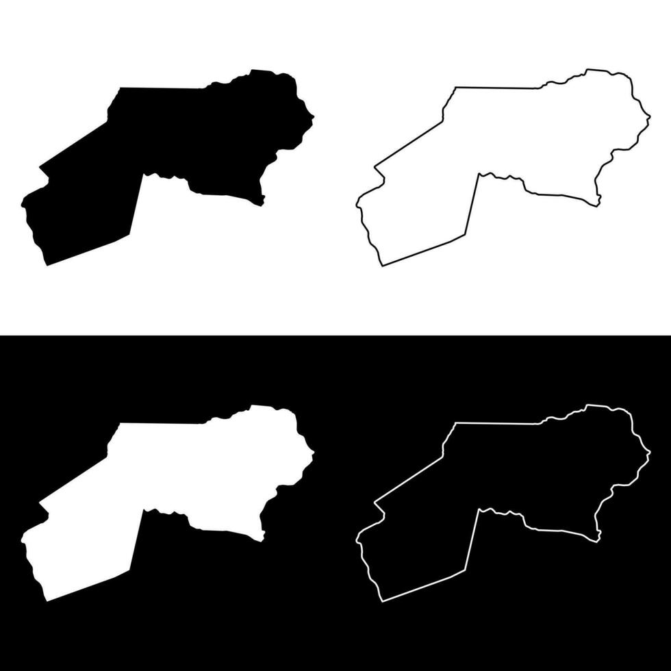 ogooue ivindo província mapa, administrativo divisão do Gabão. vetor ilustração.