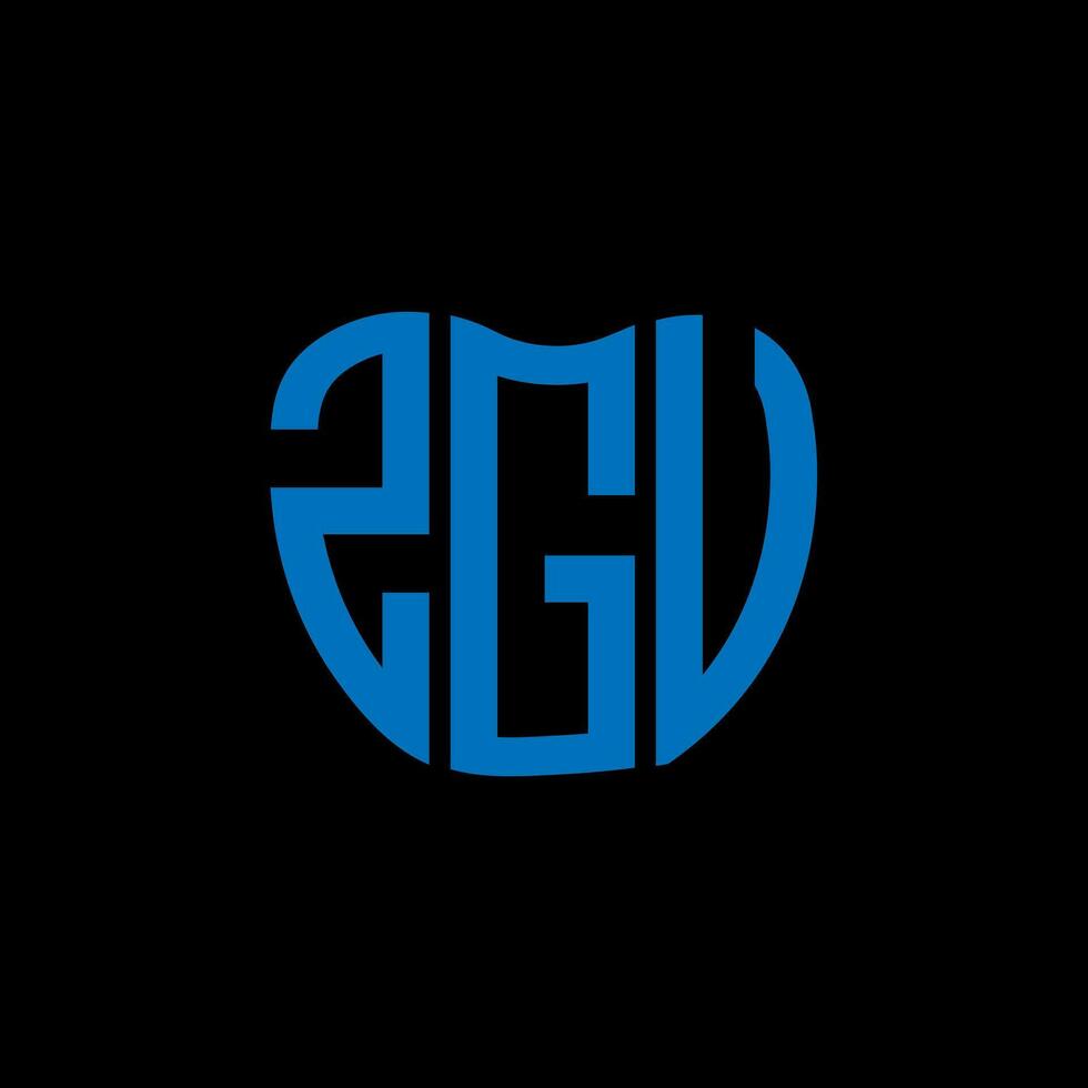 zgv carta logotipo criativo Projeto. zgv único Projeto. vetor