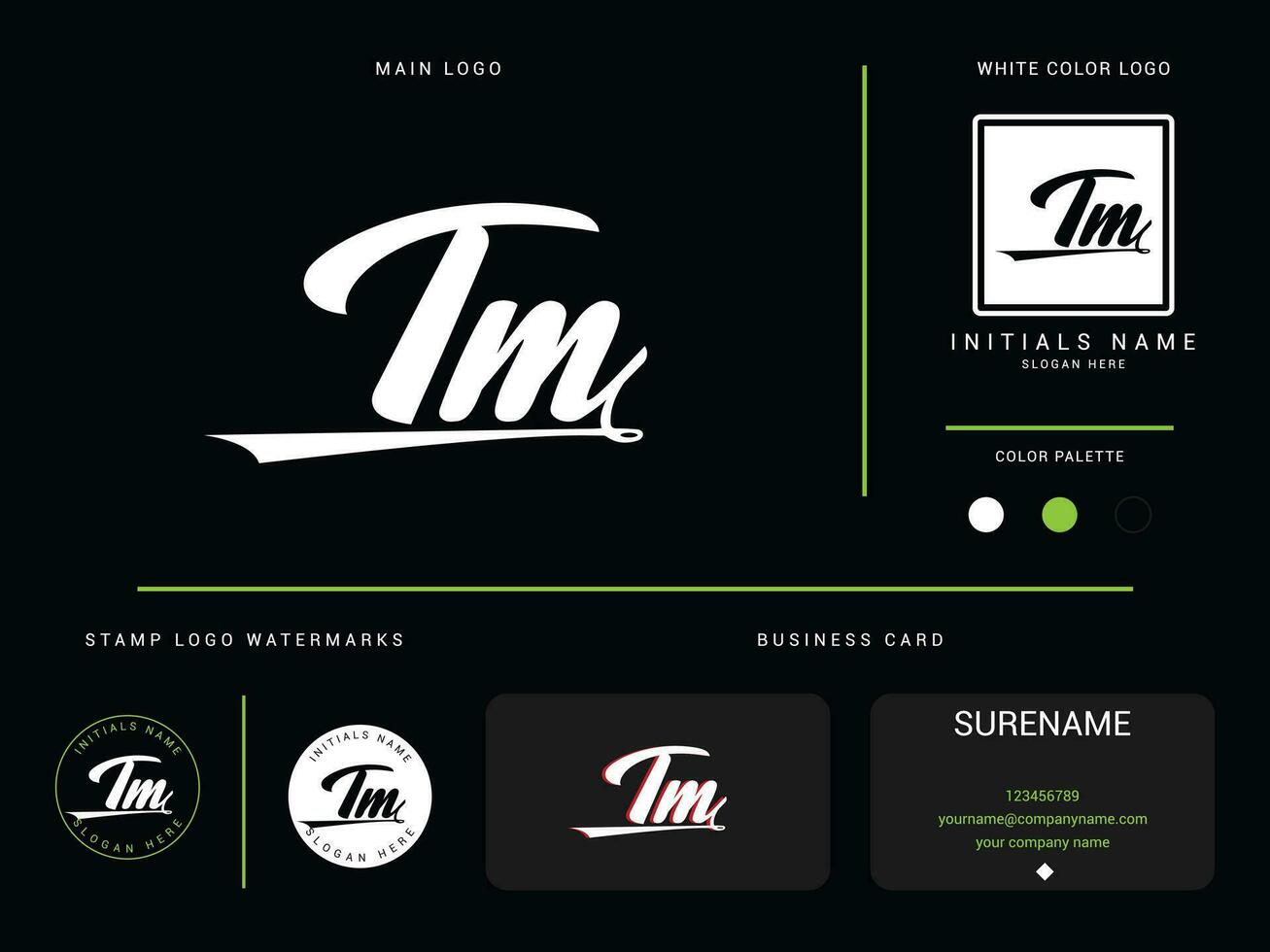 moderno vestuário tm logotipo ícone, inicial luxo tm moda logotipo carta vetor para roupas fazer compras