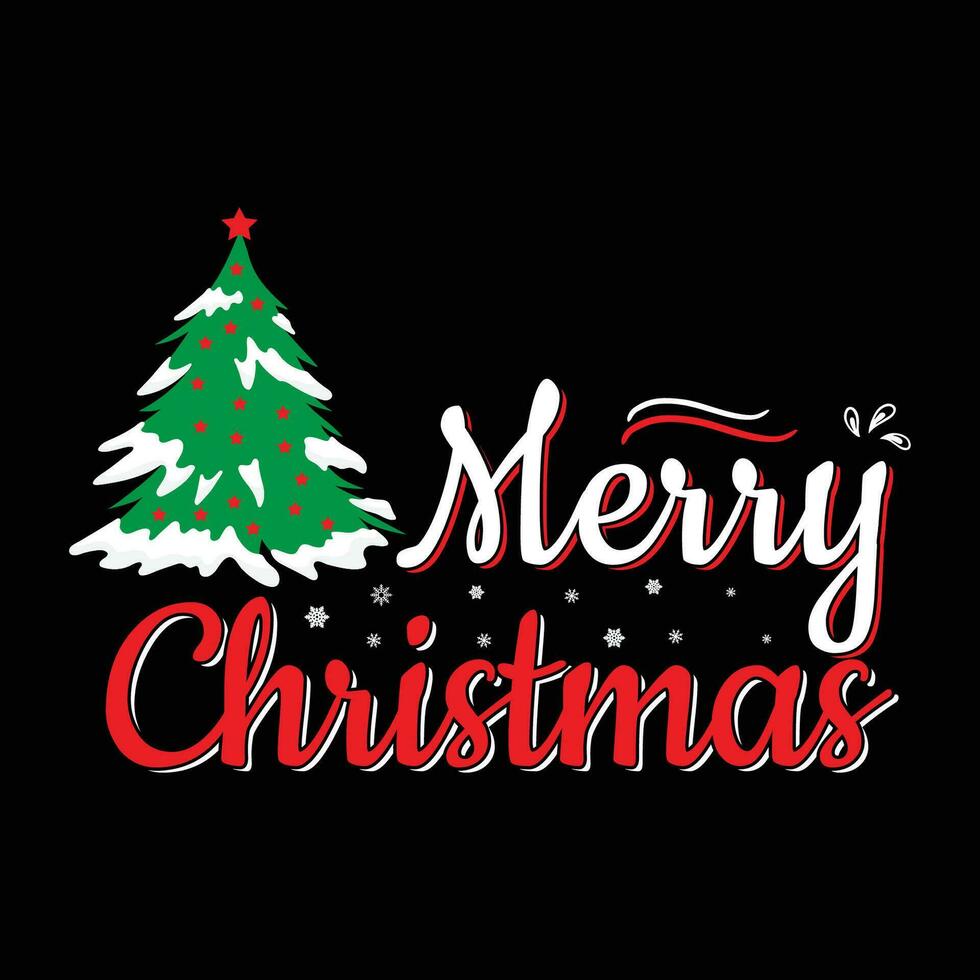 alegre Natal Magia camiseta Projeto com festivo letras tipografia vetor