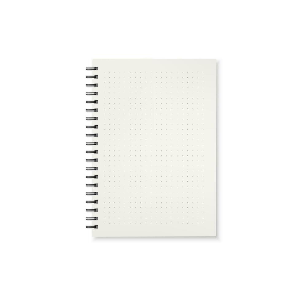 caderno. modelo do escritório bloco de anotações com branco Páginas. vetor ilustração
