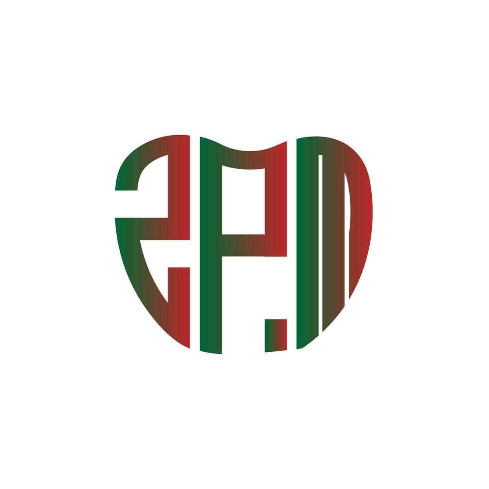 zpm carta logotipo criativo Projeto. zpm único Projeto. vetor