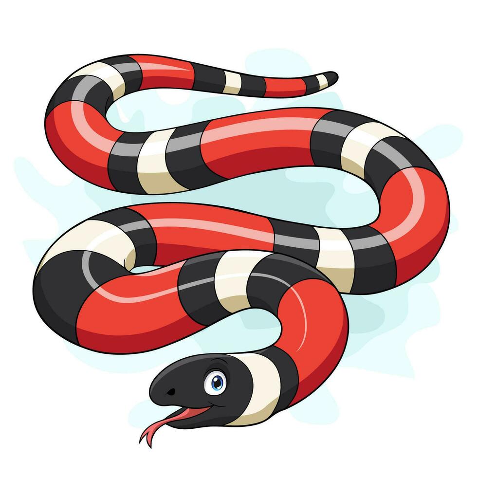 desenho animado leite serpente em branco fundo vetor