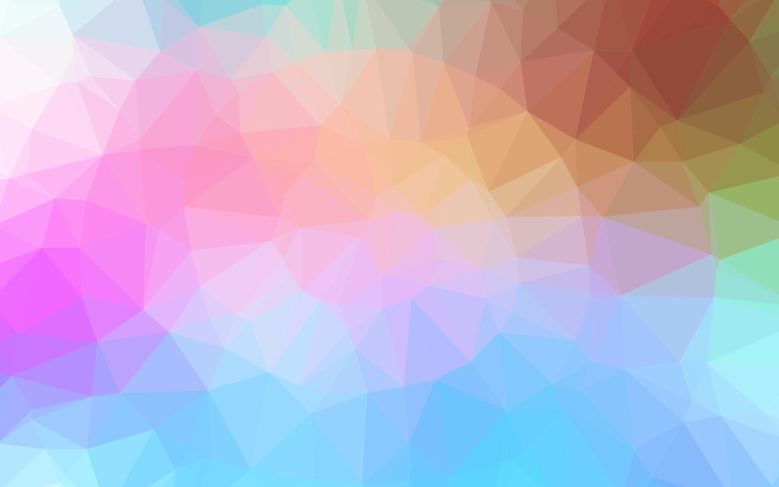 luz multicolor, fundo abstrato do polígono do arco-íris do vetor. vetor