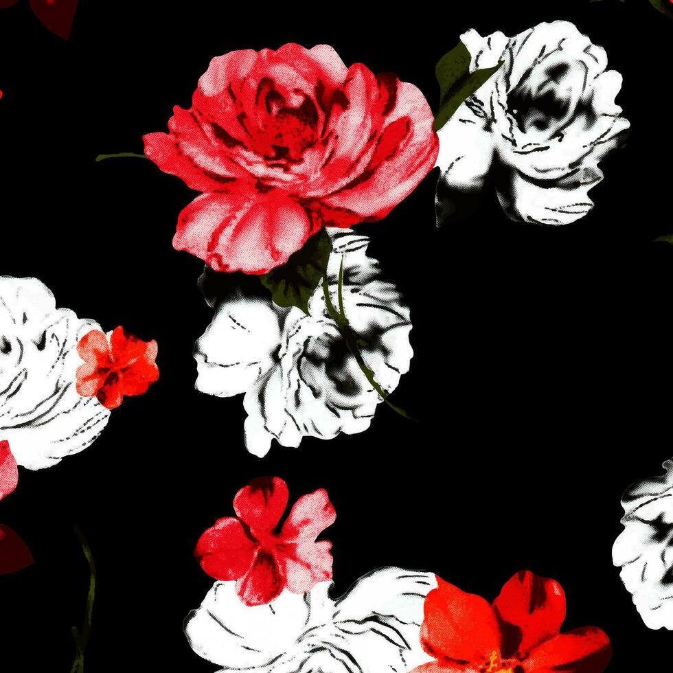 floral abstrato padronizar adequado para têxtil e impressão necessidades vetor
