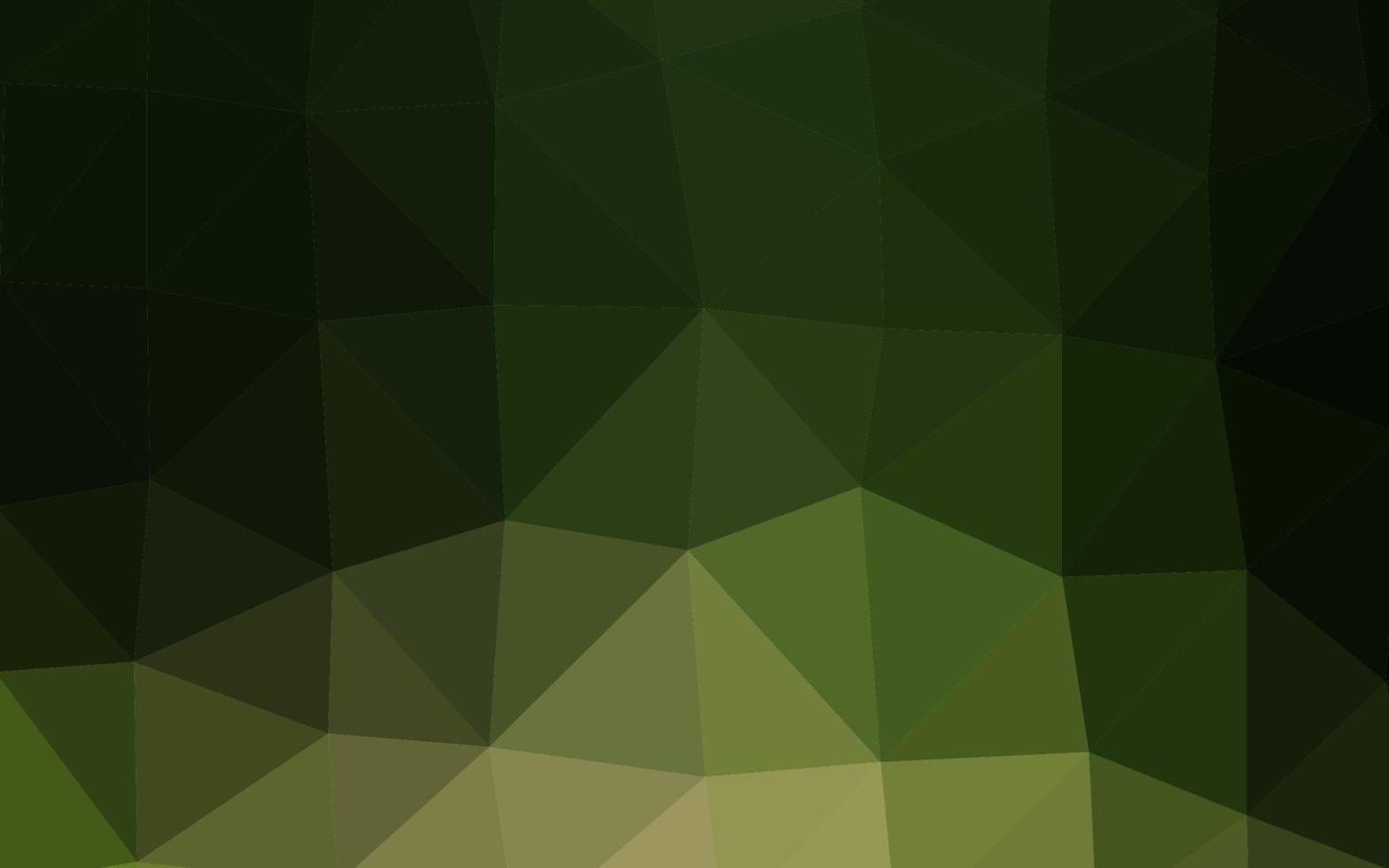 fundo de mosaico abstrato de vetor verde escuro e amarelo.