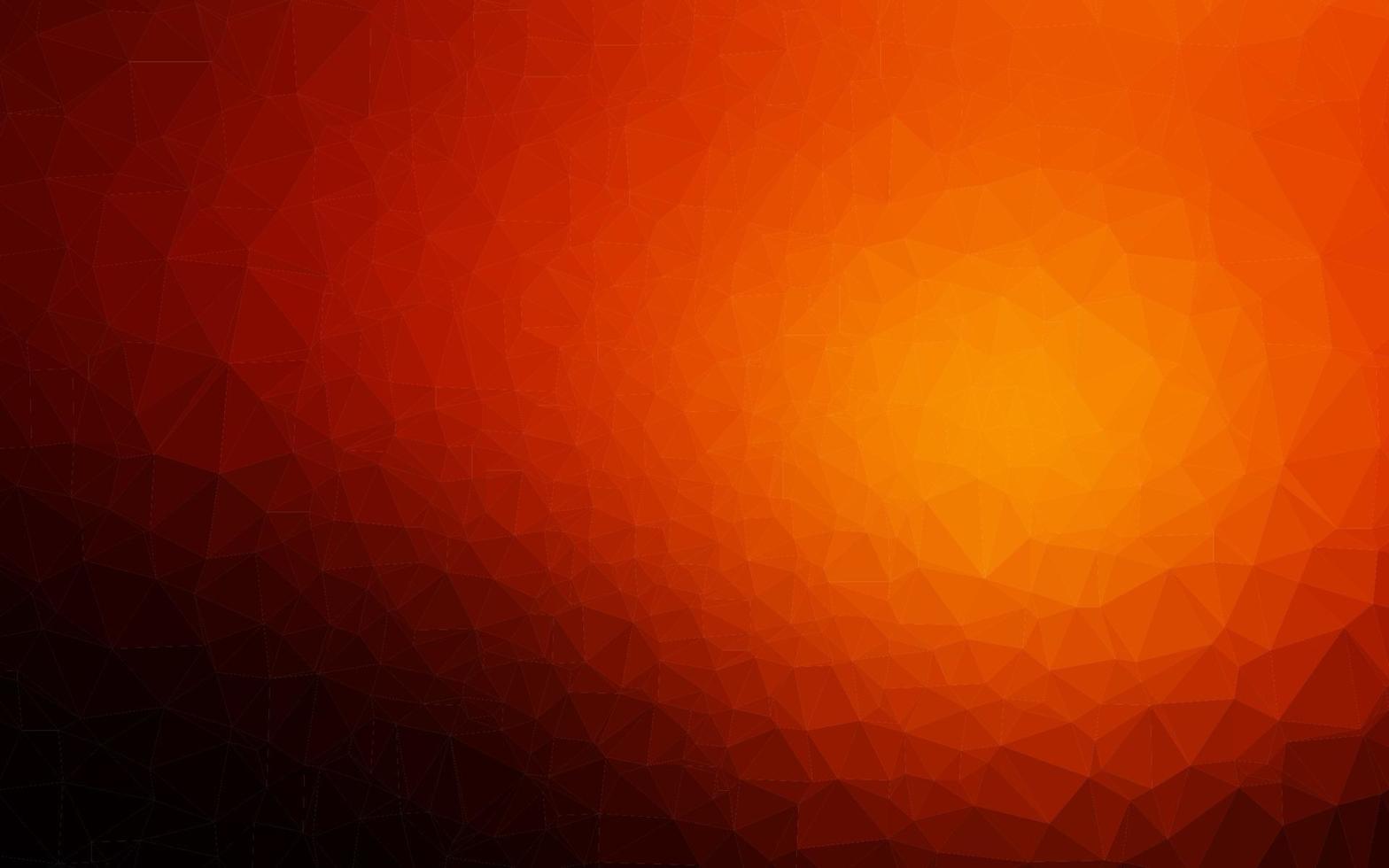 padrão de triângulo embaçado vetor laranja escuro.