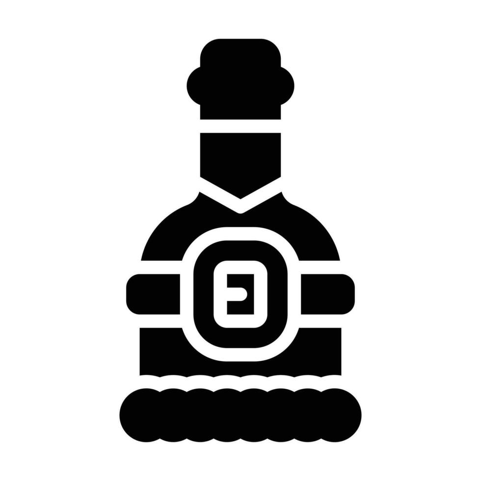 ícone de glifo de vinho vetor