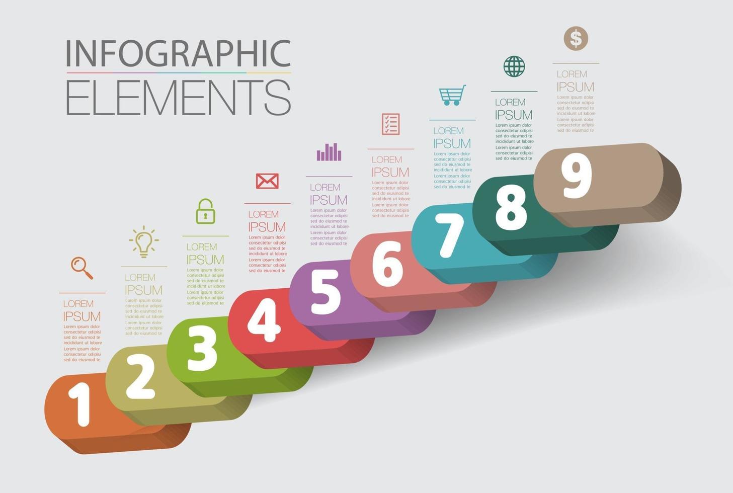 intensificar o conceito de sucesso empresarial. mexe vetor infográfico